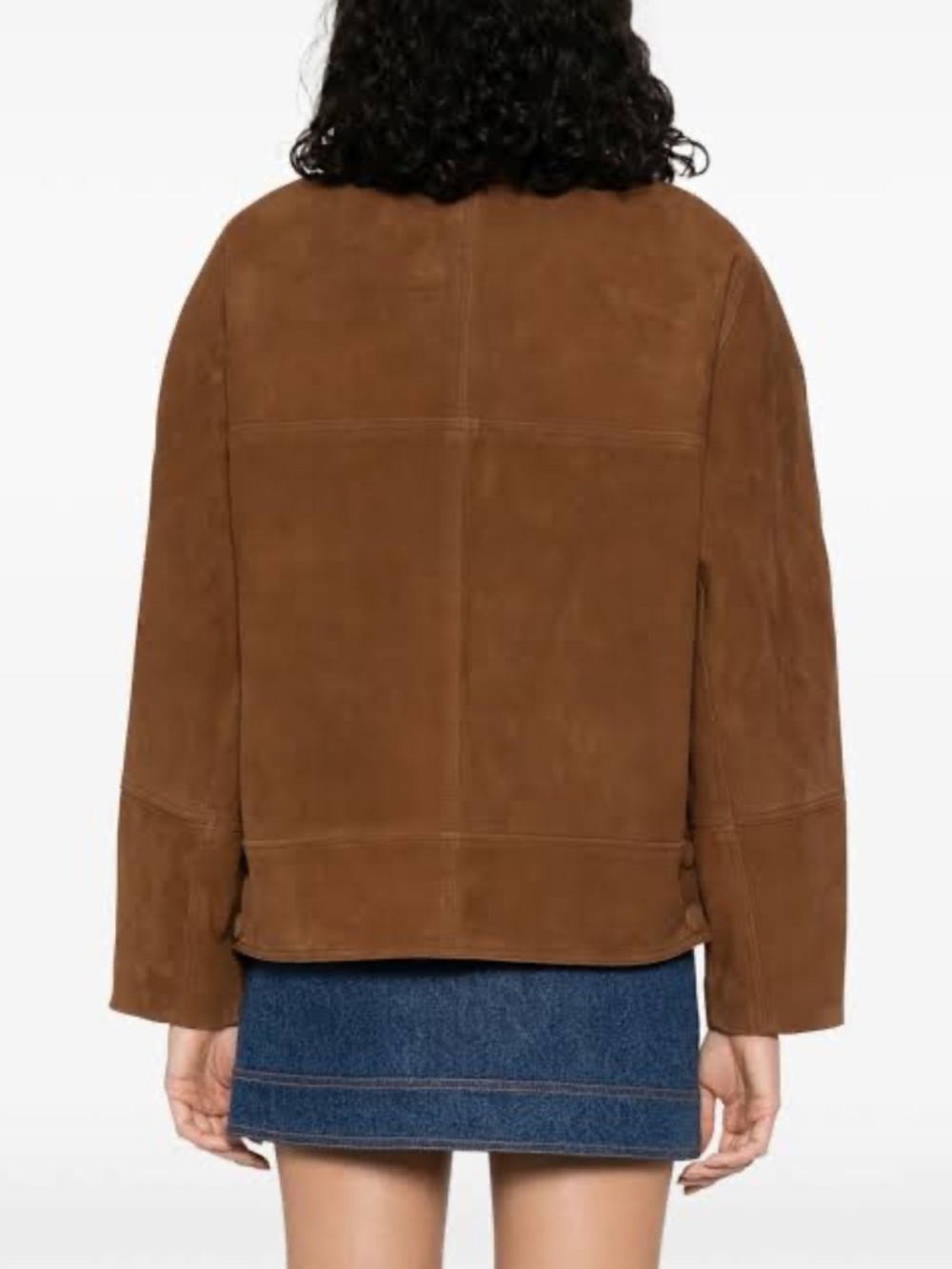 Clem oversized Suede Jacket - Picture 2 of 9